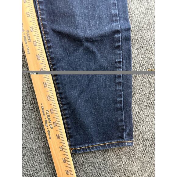 Old Navy Rockstar Mid-Rise Skinny Jeans Dark Wash Stretch Denim Size 8 Regular - Picture 7 of 12